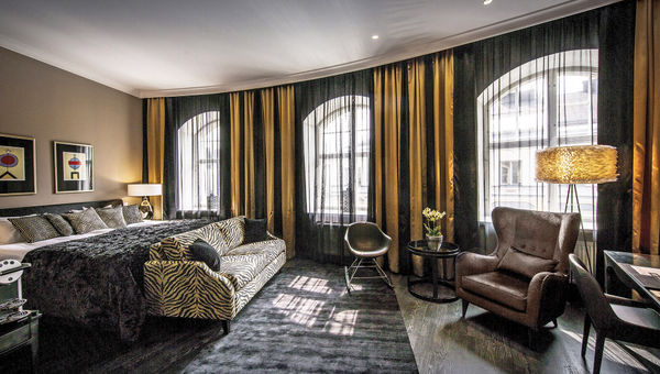 A luxe room at the Hotel Lilla Roberts in Helsinki. A luxe room at the Hotel Lilla Roberts in Helsinki.