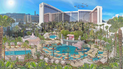 A rendering of the Flamingo Las Vegas’ new Go Pool design, scheduled to open this spring.