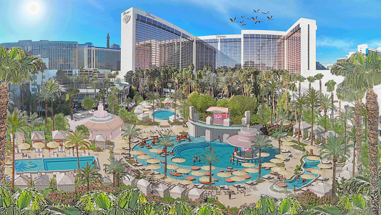 A rendering of the Flamingo Las Vegas’ new Go Pool design, scheduled to open this spring.
