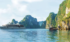 A rendering of Windstar Cruises' Star Seeker in Ha Long, Vietnam. The ship is to be delivered in December.