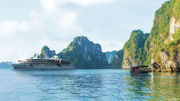 A rendering of Windstar Cruises' Star Seeker in Ha Long, Vietnam. The ship is to be delivered in December.