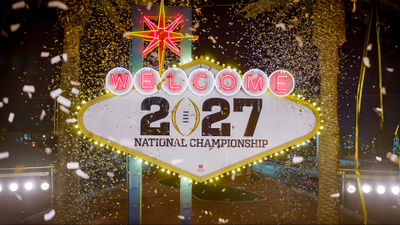 Allegiant Stadium in Las Vegas will host the College Football Playoff National Championship on Jan.25, 2027.