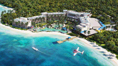 The Margaritaville Island Reserve Resort Roatan will span nearly nine acres along the shoreline.