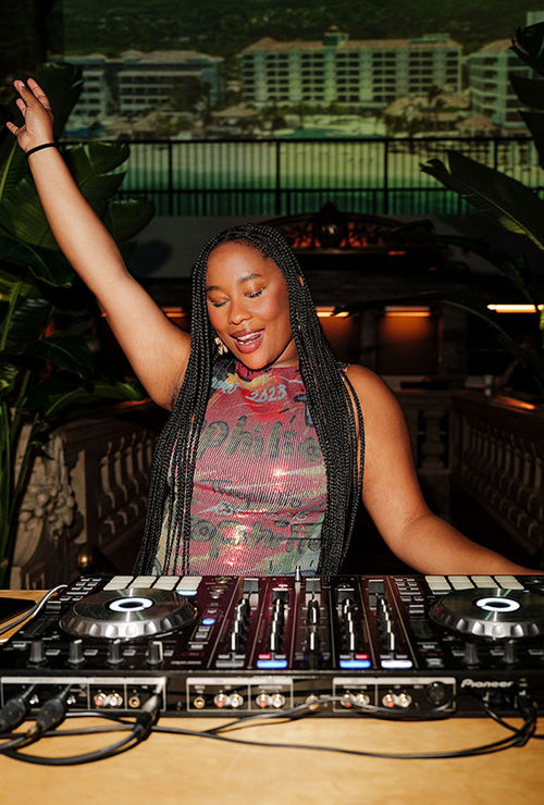 DJ Zuri Marley, granddaughter of Bob Marley. DJ Zuri Marley, granddaughter of Bob Marley.