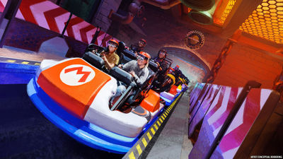 Mario Kart: Bowser’s Challenge will be one of the rides in Super Mario Land at Epic Universe.
