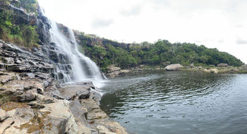 A guided hike from GweGwe Beach Lodge included a stop at Horseshoe Falls, which featured quiet swimming holes and ancient Bushmen rock paintings etched into the stone.