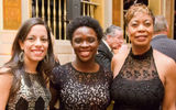 From left: Delta's Vanessa Rounds, Edyth Adedeji and DeAndra Starks.