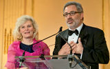 Jennifer Wilson-Buttigieg of Valerie Wilson Travel and Mike Rea of Tourism Cares.