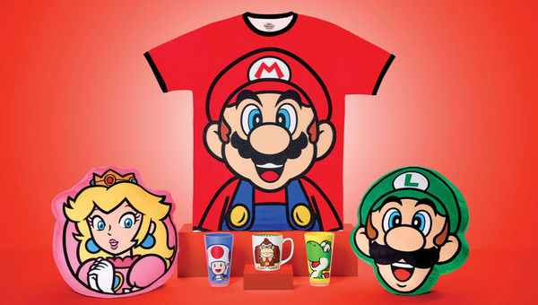 Merchandise to be sold in Super Nintendo World. Merchandise to be sold in Super Nintendo World.
