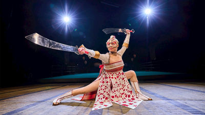 The costume of a HooDan warrior in "Ka" is deconstructed in “Stories From Backstage: Cirque du Soleil in Las Vegas.”