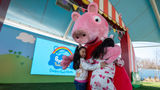 Peppa Pig meets young guests at her eponymous theme park in the Dallas-Fort Worth area.