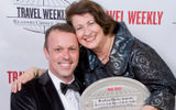 Princess and Cunard Line's Brian O'Connor and Alycia Oliphant.