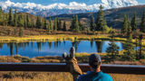 The view of the backcountry from Camp Denali, a wilderness lodge that's been in operation since before Alaska became a state.
