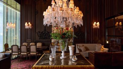 The Baccarat Hotel New York's Petit Salon. Baccarat is one of Starwood Hotels' luxury brands.