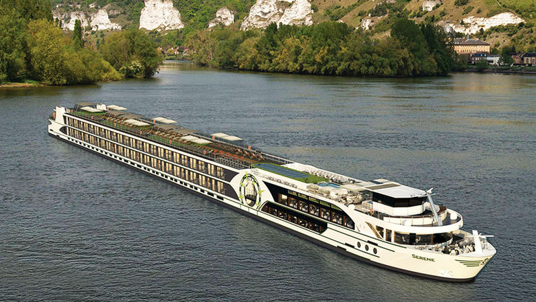 The Serene, seen here in a rendering, will sail Tauck's family river cruise itinerary "Family Fun Along the Seine: Paris to Normandy" as well as the new itinerary "Bordeaux, Paris & The Seine."