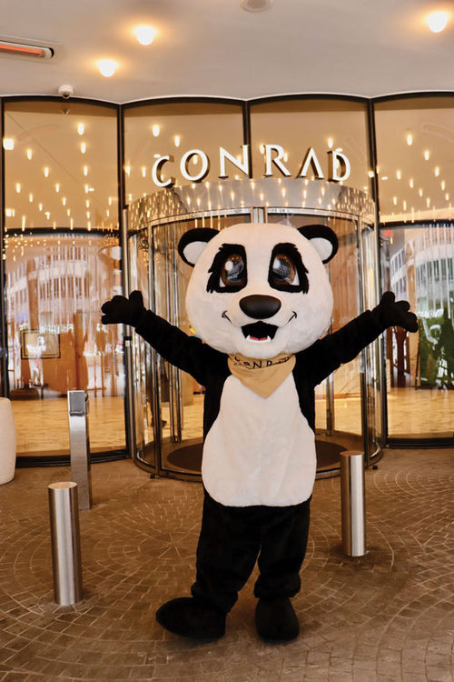The Conrad Washington DC is offering a luxury panda package through the end of August that includes a private, in-suite visit from the hotel's mascot, Potomac the Panda. The Conrad Washington DC is offering a luxury panda package through the end of August that includes a private, in-suite visit from the hotel's mascot, Potomac the Panda.