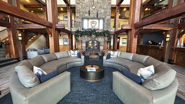 The cozy lobby at The Lodges at Deer Valley. The cozy lobby at The Lodges at Deer Valley.