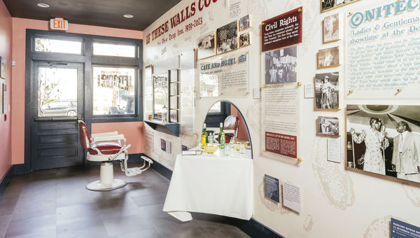 The Dew Drop Inn's on-site museum re-creates the property's original barbershop. The Dew Drop Inn's on-site museum re-creates the property's original barbershop.