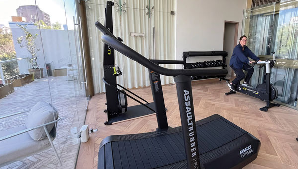 The hotel's small gym offers a Nordic ski machine, treadmill, stationary bike, weights, dumbbells and yoga mats. The hotel's small gym offers a Nordic ski machine, treadmill, stationary bike, weights, dumbbells and yoga mats.