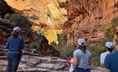 A Wildland Trekking tour group visiting Grand Canyon National Park.