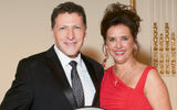 Travel Weekly's Arnie Weissmann and Celebrity Cruises' Dondra Ritzenthaler.