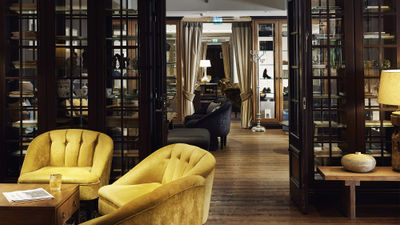 The lobby bar at the Hotel Haven in Helsinki.